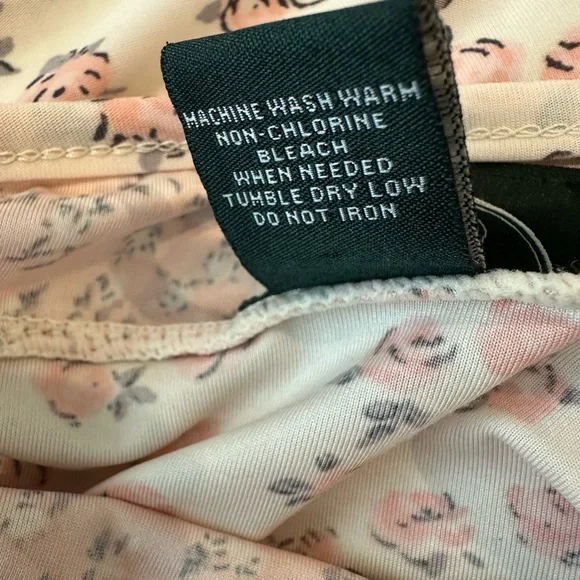 Laura Ashley Pink Floral Chemise - Picture 4 of 4